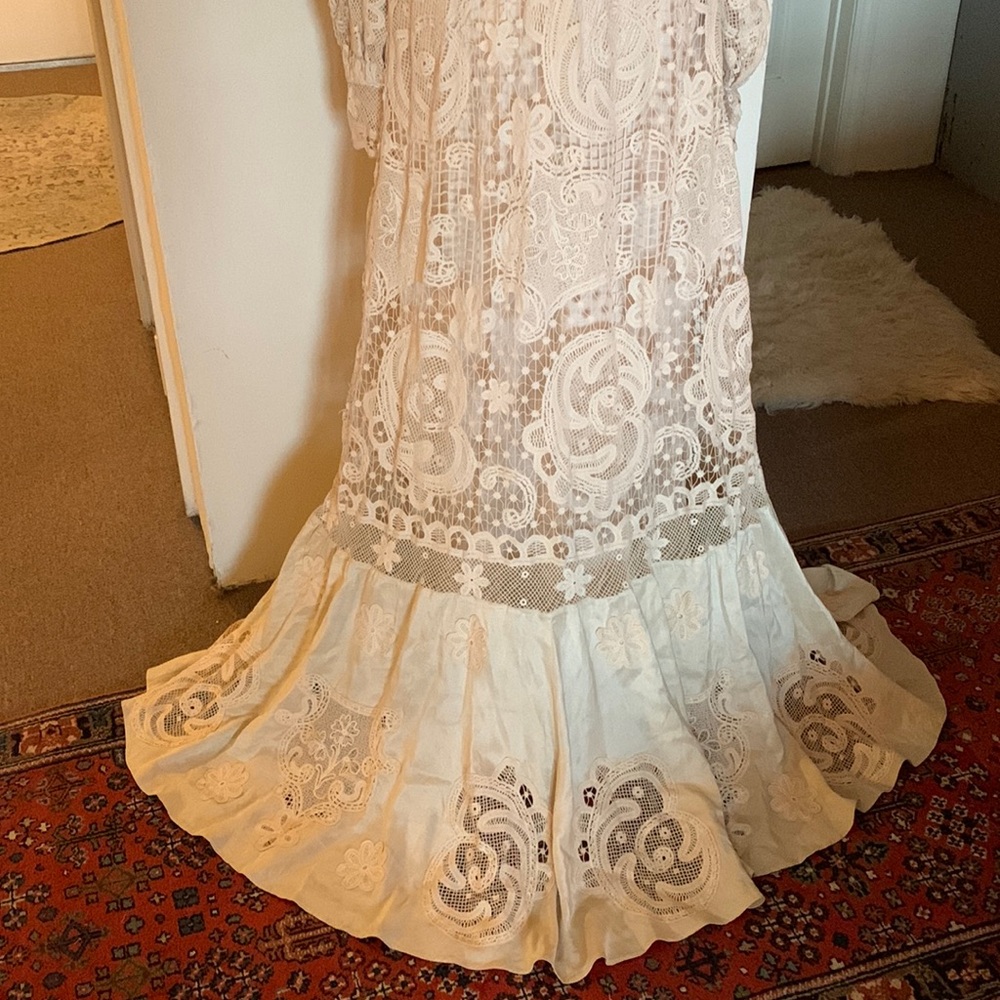 LoveShackFancy Cream Maxi Dress - Picture 7 of 16